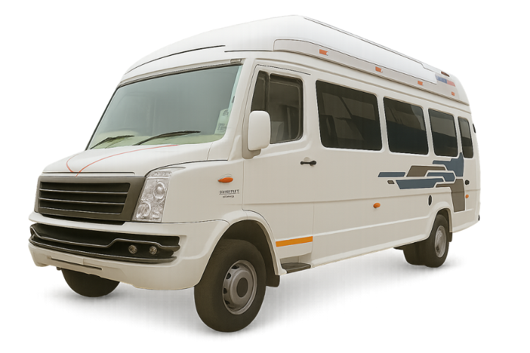 Luxury Force Urbania van rental Kochi, dark gray, front-side view